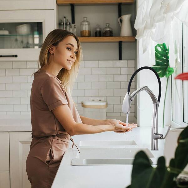 WOWOW 21.9 in. Single Handle Pull Down Sprayer Kitchen WOWOW 21.9 in. Single Handle Pull Down Sprayer Kitchen