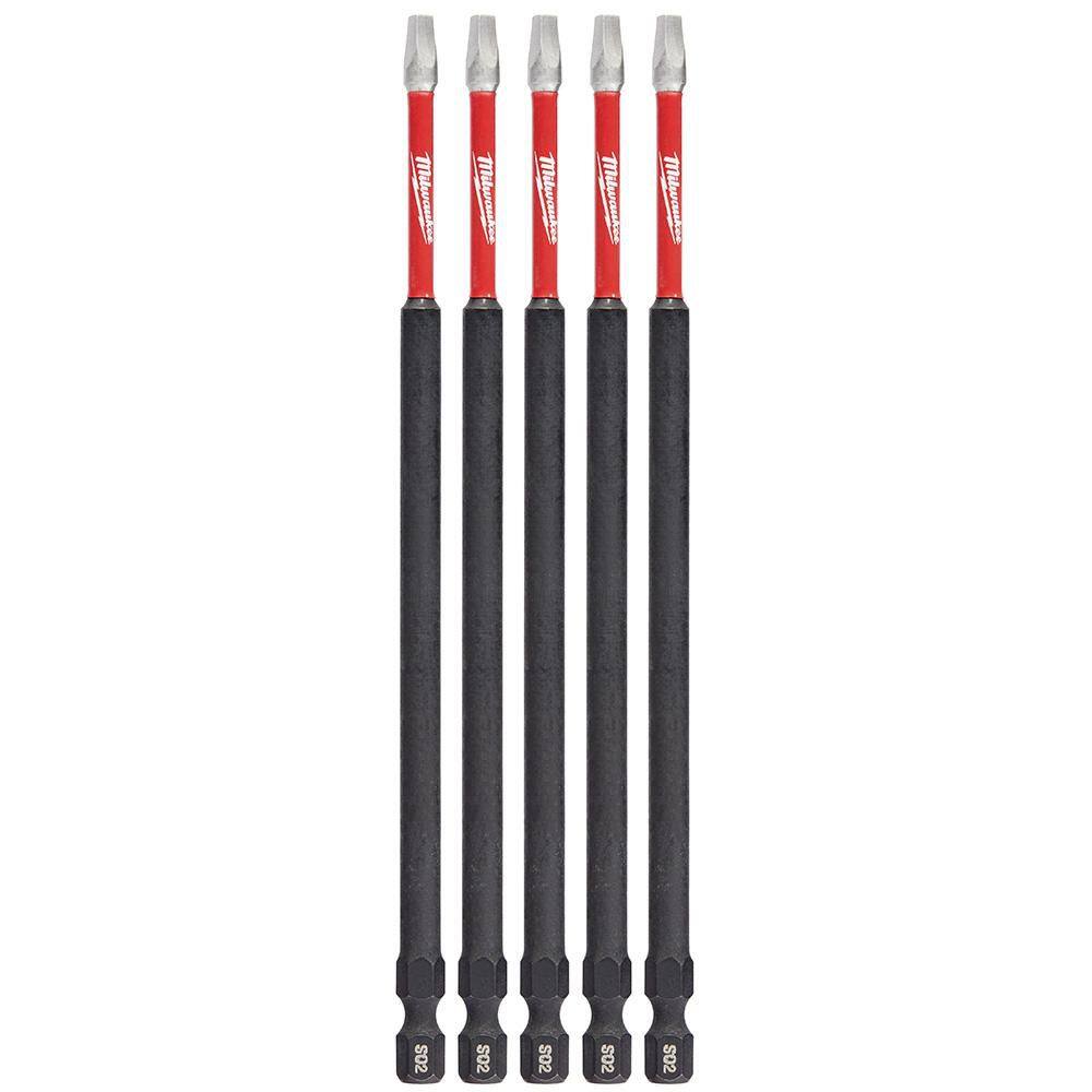 SHOCKWAVE 6 in. Impact Square Recess #2 Power Bit (5pk) price history on PriceWatchPro