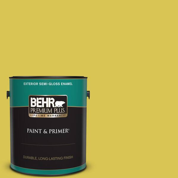 BEHR PREMIUM PLUS 1 gal. Home Decorators Collection #HDC-SM16-10 Pepperoncini Semi-Gloss Enamel Exterior Paint & Primer
