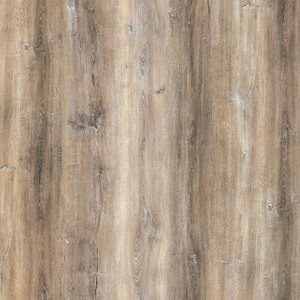 Bonnyneck Oak 12 MIL x 7 in. W x 48 in. L Natural Brown Water Resistant Click Vinyl Plank Flooring 23.33 sq. ft./Case