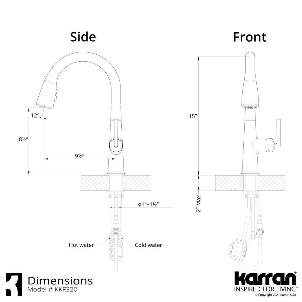 Stainless Steel Single Handle Pull Down Sprayer Kitchen Faucet