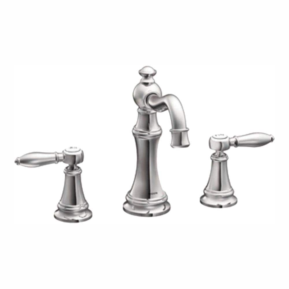 MOEN Weymouth 8 in. Widespread 2-Handle High-Arc Bathroom