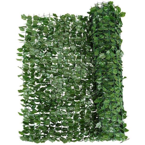 Indoor/Outdoor PE Artificial Privacy Fence Hedges in Green