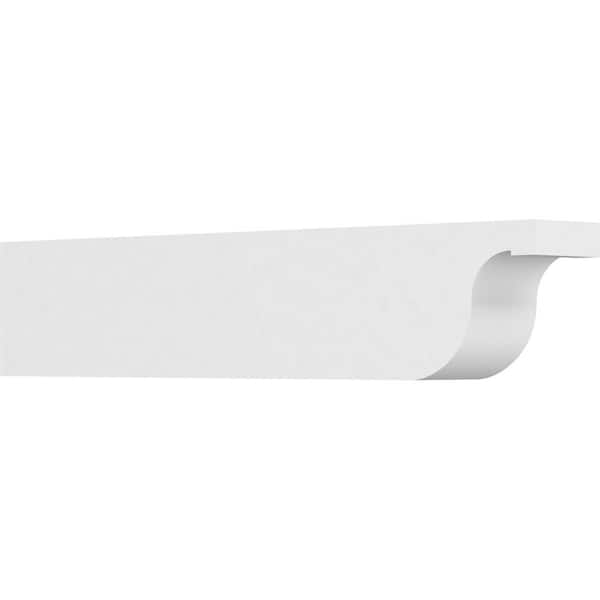 Ekena Millwork 4 in. x 6 in. x 30 in. Standard Del Monte Architectural Grade PVC Rafter Tail Brace