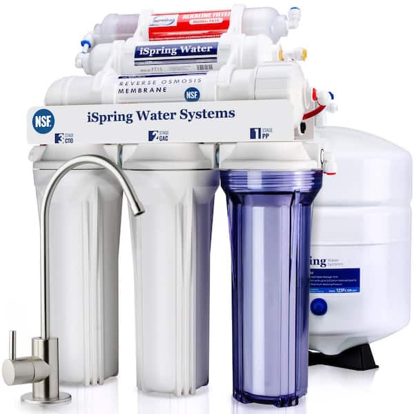 ISPRING NSF-Certified 6-Stage Reverse Osmosis System w/ Alkaline Remineralization, Reduces PFAS, Chloramine, Lead, Fluoride, TDS