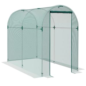 Outsunny 4 ft. x 8 ft. Plant Protection Tent Crop Cage with Zippered ...