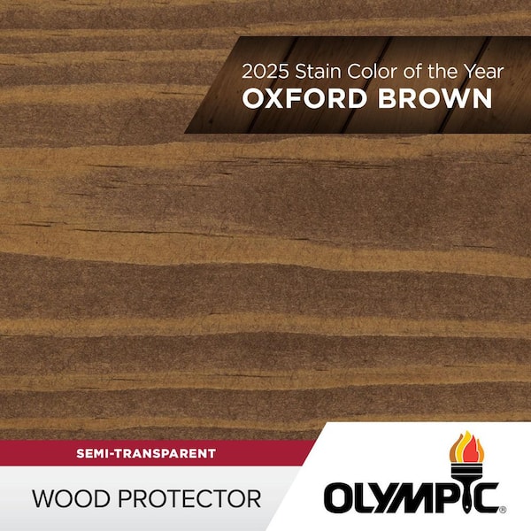 Wood Protector 1 gal. ST-2019 Oxford Brown Exterior Semi-Transparent Stain Plus Sealer in One