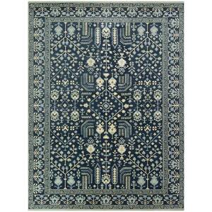 Jenson Navy Blue 5 ft. x 7 ft. Traditional Area Rug