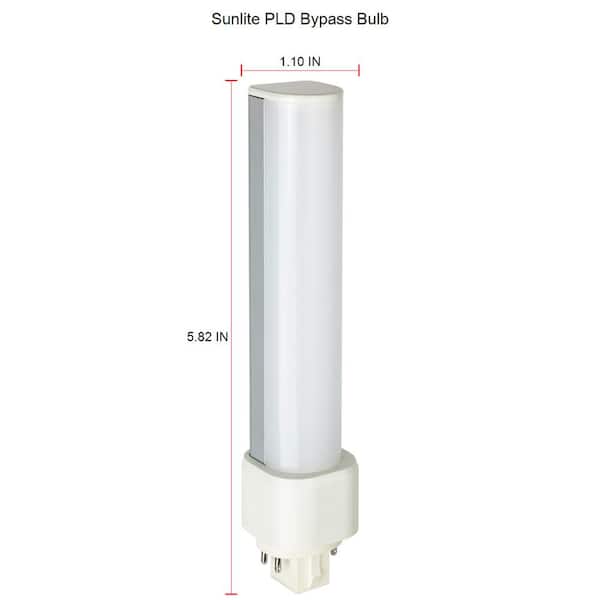 Sunlite 18-Watt Equivalent PLD Plug in Bypass 4 Pin G24Q Base LED Light Bulb, 3000K (1-Bulb) HD02641-1 - The Home Depot