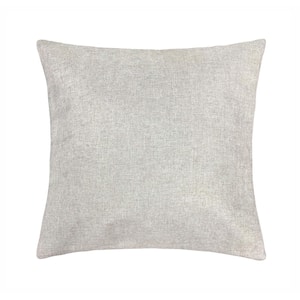 Mapleton Linen Faux Linen Decorative Pillow 18 in. x 18 in.