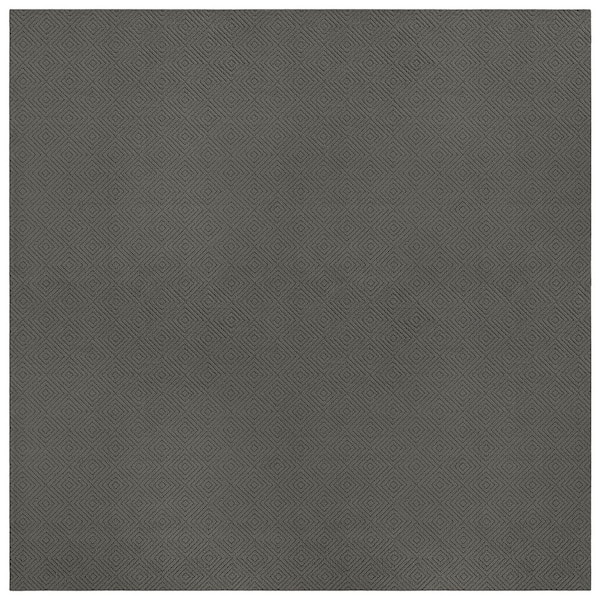 Brentwood Jasmine 12 ft. x 12 ft. Cinder Gray Geometric Area Rug