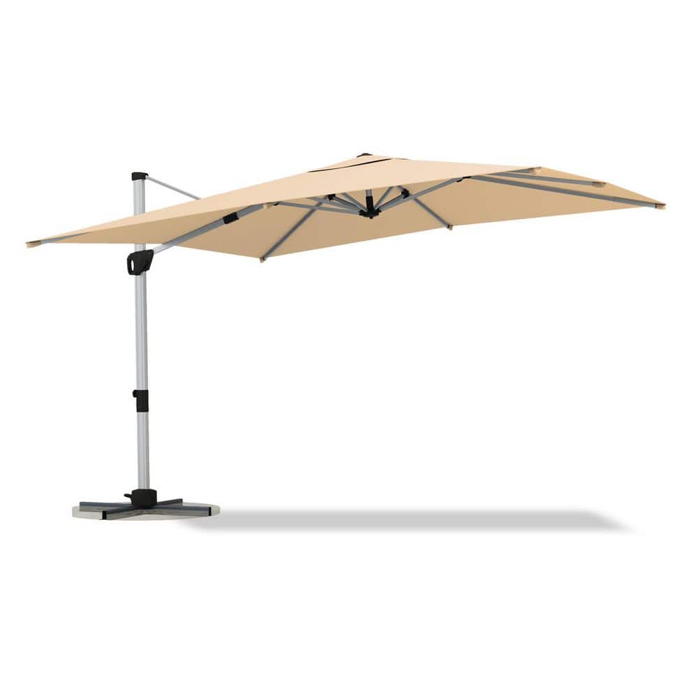 11 ft. Aluminum Square Cantilever Patio Umbrella in Beige price history on PriceWatchPro