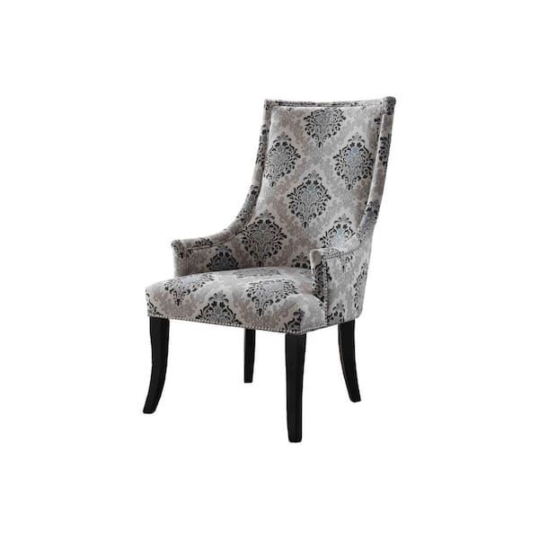 Natural Fabric Living Room Accent Chair, Fabric Black Living Room Accent Chairs