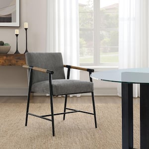 Zara Gray Stain-Resistant Fabric Dining Chair