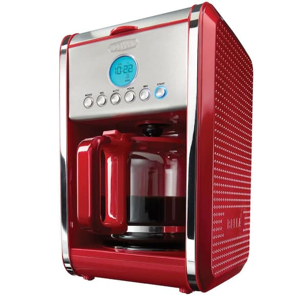 Bella Programmable 12-Cup Coffee Maker in Red