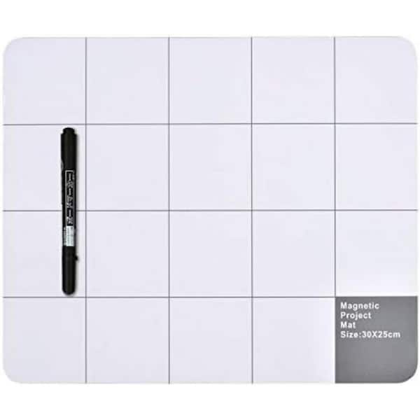 Lukyamzn Magnetic Project Mat with Dry Erase Pen for Cell Phone, Laptop Repair Large Durable Versatile Mat Prevents Screw Loss