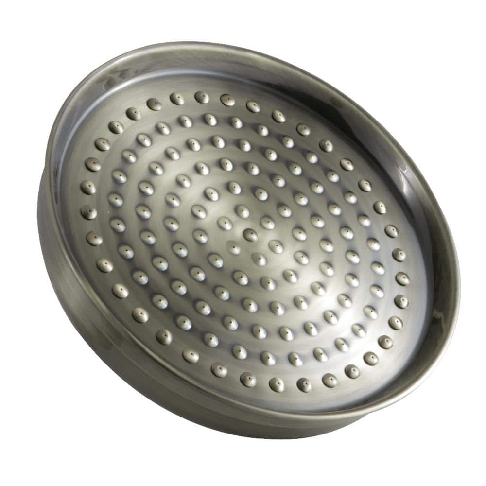 1-Spray 10 in. Single Wall Mount Fixed Rain Shower Head in Antique Brass price history on PriceWatchPro