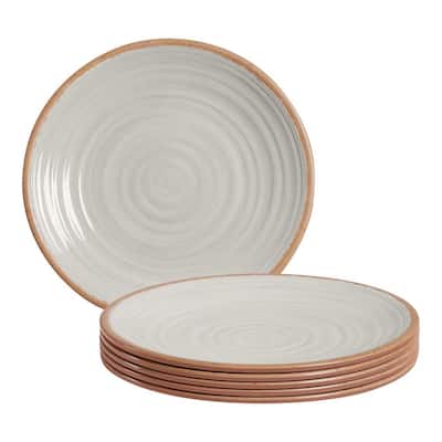 Azria Melamine Dinner Plates in Ivory (Set of 6)