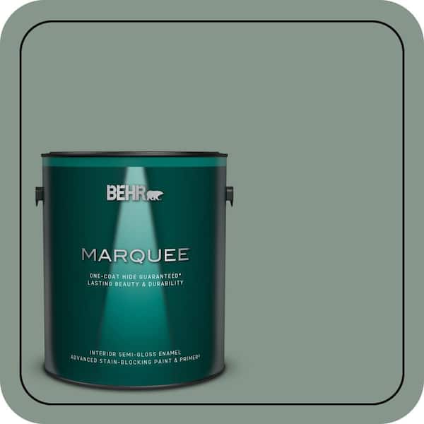 BEHR MARQUEE 1 gal. #N420-4 Underground Gardens One-Coat Hide Semi-Gloss Enamel Interior Paint & Primer