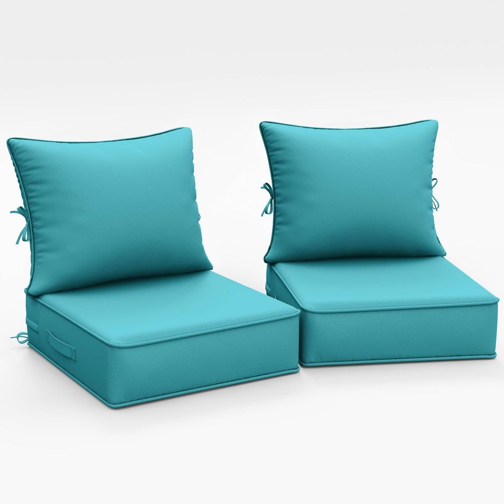 Kimunuk 24 x 24 x 6.5 in. Outdoor Waterproof Deep Seat Cushion