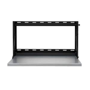 Borroughs Black Ledge Shelf for Workbenches 60 inches W x 11-1/2 inches H x 4-1/2 inches D 