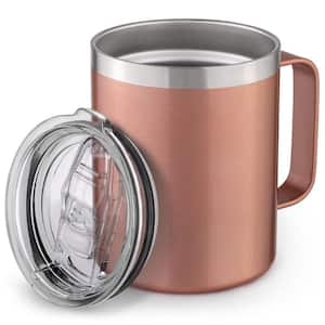 12 oz. Insulated Coffee Mug with Lid - Rose Gold