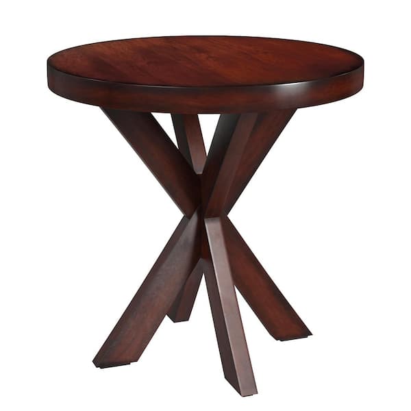 Butler Specialty Company Pendleton 26 in. W Dark Brown Round Wood End Table