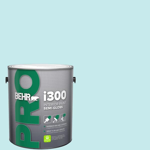 BEHR PRO 1 gal. #P470-1 Silent Breeze Semi-Gloss Interior Paint