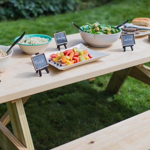 ProWood 72 in. x 28.5 in. x 28.5 in. Wood Picnic Table Kit with