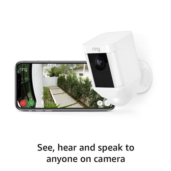 Ring Spotlight Cam Battery Outdoor Rectangle Security