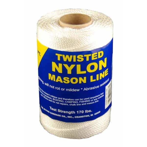 T.W. Evans Cordage #18 x 1088 ft. Twisted Nylon Mason in Line 10-189 - The  Home Depot