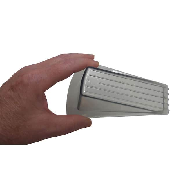 Grey Rubber Door Stop - 4 1/2L x 2 1/8W x 1 1/4H