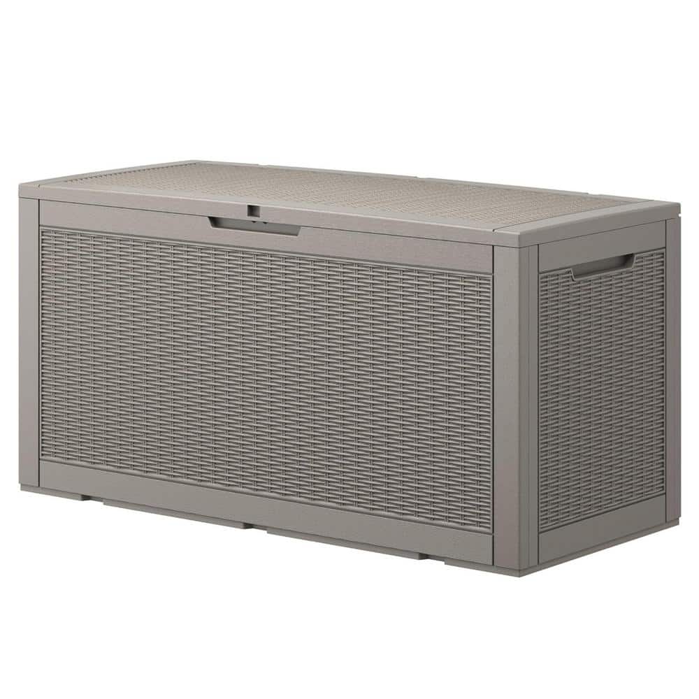 100 Gal. Grey Lockable Resin Deck Box