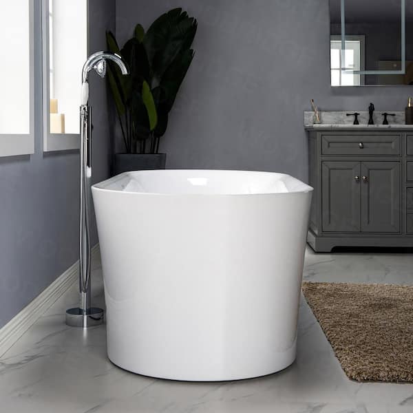 Diana 67 in. Acrylic Freestanding Double Ended Air Bath Bathtub with Drain and Overflow Included in White Diana 67 in. Acrylic Freestanding Double Ended Air Bath Bathtub with Drain and Overflow Included in White