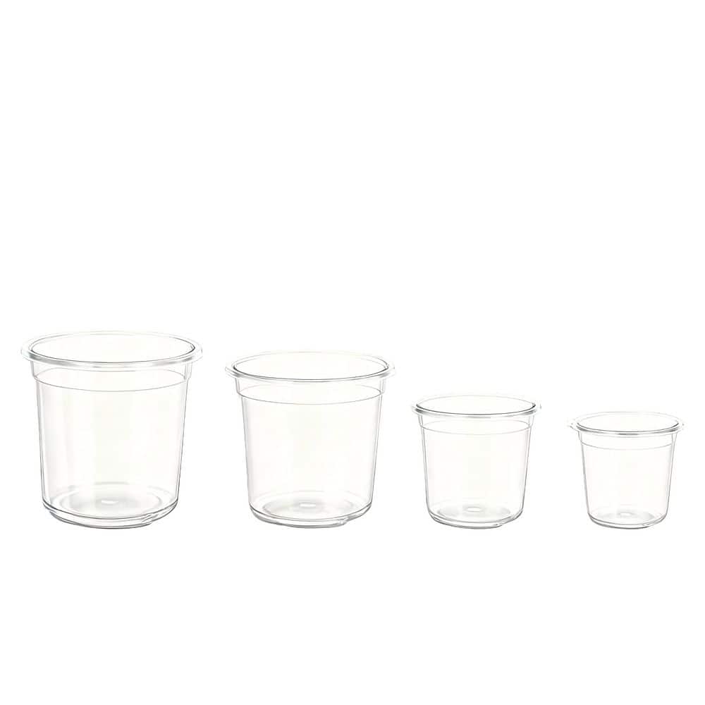 36-Pack 6.9/4.3/3.3/3 in. Nursery Pots Sets, Reinforced Clear Nursery Pots, Transparent Plastic Plant Pot price history on PriceWatchPro
