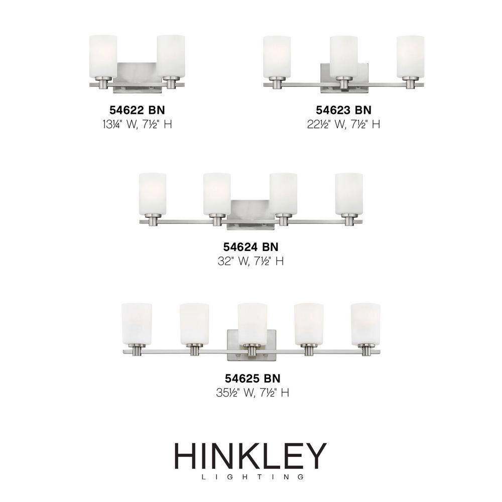 Brushed Nickel 4-Light Outdoor Dimmable Bath Vanity