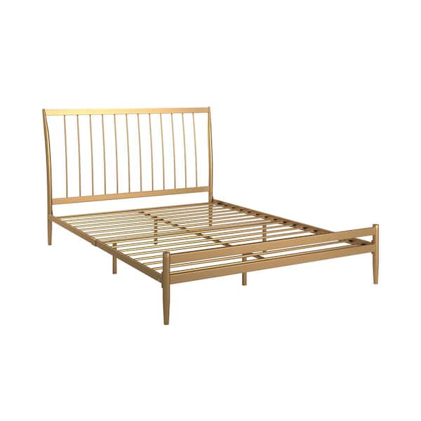 HomeSullivan Gold Metal Full Platform Bed