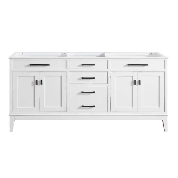 Avanity Madison 72 in. Bath Vanity Cabinet without Top in White
