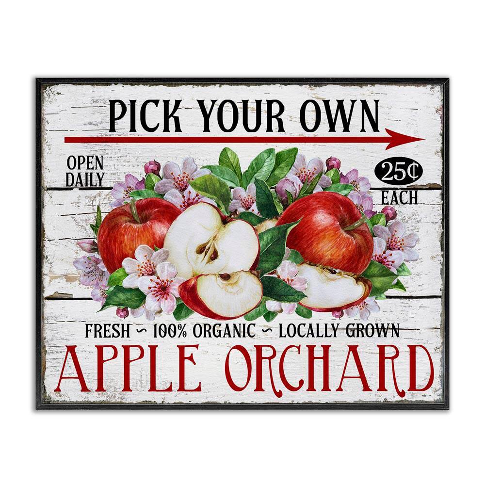 Pick Your Own Apples by Creatif Belle Black Framed Food Giclee Art Print 16 in. x 20 in. price history on PriceWatchPro