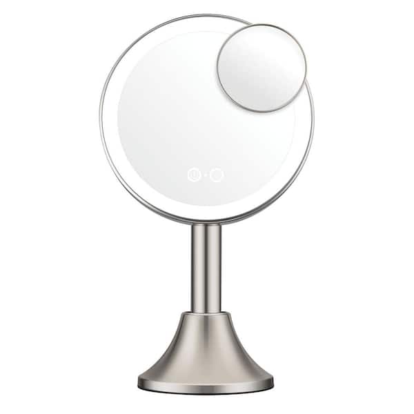 Conair LED Lighted 8.5 in. x 15 in. Tabletop Bathroom Makeup Hand-Held ...