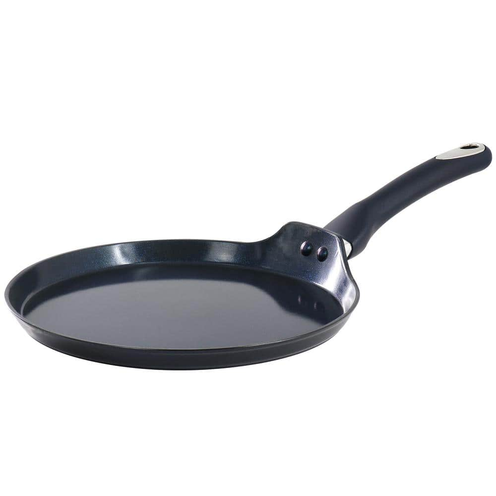 Oster Hawke 10 Inch Ceramic Nonstick Comal Pan in Dark Blue