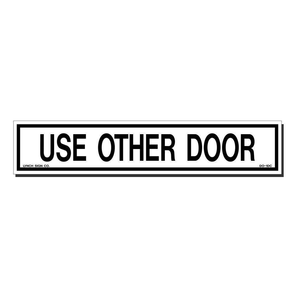 10 in. x 2 in. Use Other Door Sign Printed on More Durable, Thicker, Longer Lasting Styrene Plastic price history on PriceWatchPro