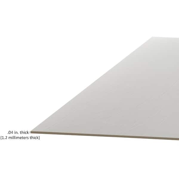 Alpha Premium Vinyl Metal Flake White 15 x 12 sheet