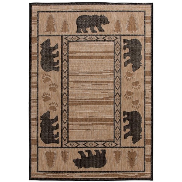 Home Decorators Collection Ruby Creek Multi Doormat 3 ft. x 5 ft. Floral Medallion Indoor/Outdoor Area Rug