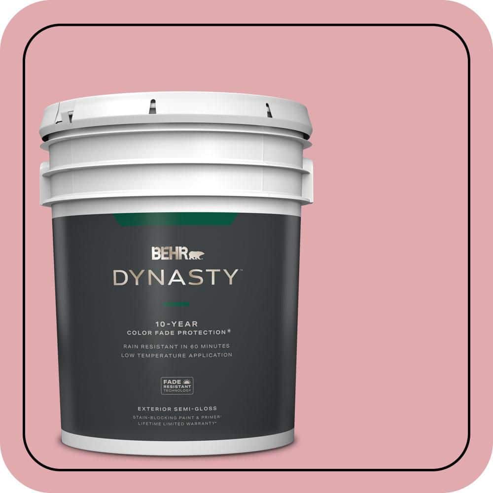 5 gal. #130C-3 Raspberry Lemonade Semi-Gloss Enamel Exterior Stain-Blocking Paint & Primer price history on PriceWatchPro