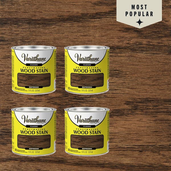 Varathane 8 Ounce Espresso Classic Interior Wood Stain (4-Pack)