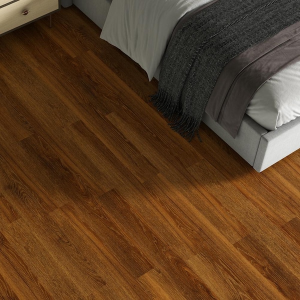 Polished Pro Truly Brown 20 MIL x 6 in. W x 48 in. L Click Lock Waterproof Luxury Vinyl Plank (27.81 sq. ft./ctn)