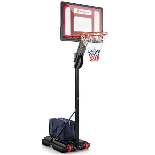 Portable Basketball Hoop System 5 ft. to 10 ft. Adjustable with Weight Bag Wheels Outdoor