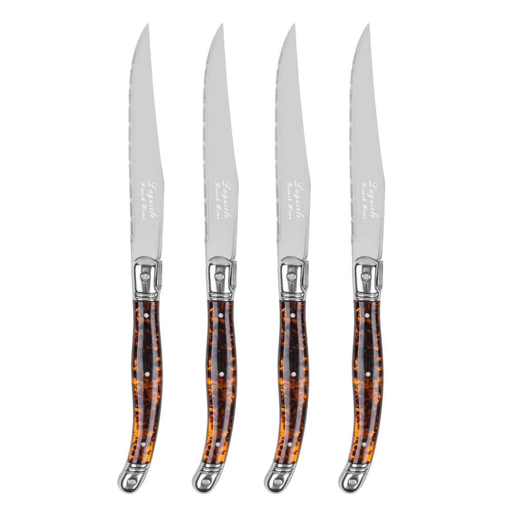 French Home Laguiole Connoisseur 4-Piece Steak Knife Set