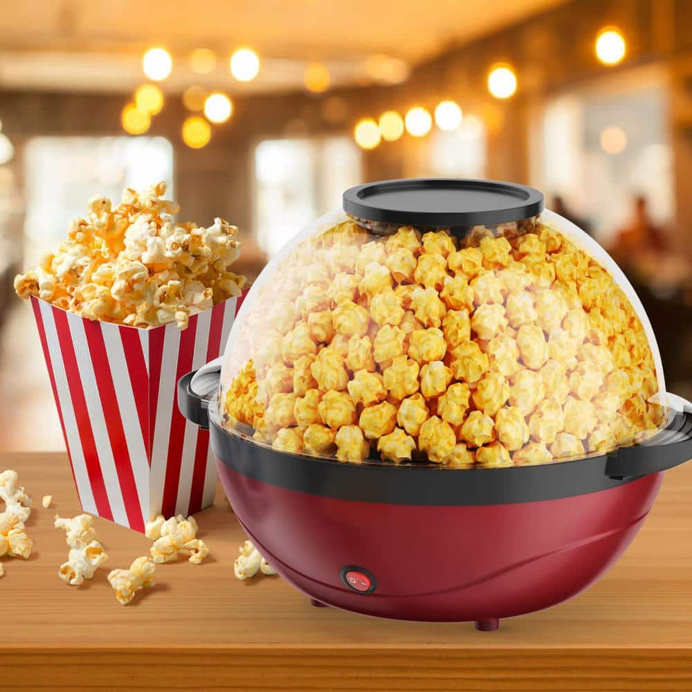 Foundation Countertop Popcorn Machine - 1.5 Gallon Popper - 6oz Kettle, Old  Maids Drawer, Warming Tray, Scoop by Great Northern Popcorn (Black)